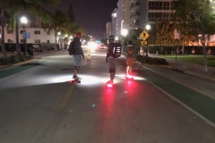 Riding down Ocean Dr.